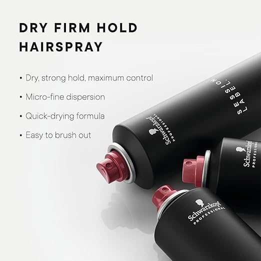 Schwarzkopf Professional Session Label Strong Hold Hair Spray for Men Women | Long-Lasting, - Image 3