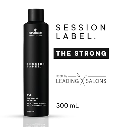 Schwarzkopf Professional Session Label Strong Hold Hair Spray for Men Women | Long-Lasting, - Image 5