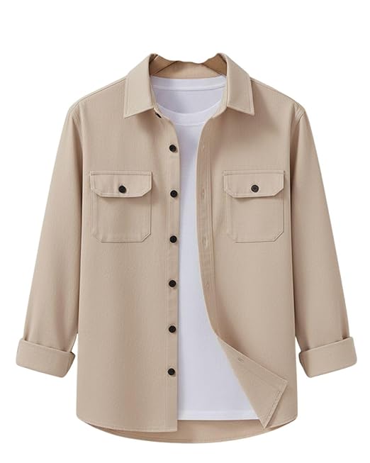 Visit the CB-COLEBROOK Store CB-COLEBROOK Men's Regular Fit Solid Soft Touch Cotton Casual Shirt with Pocket Design with Spread Collar & Full Sleeves (Available in Plus Size)